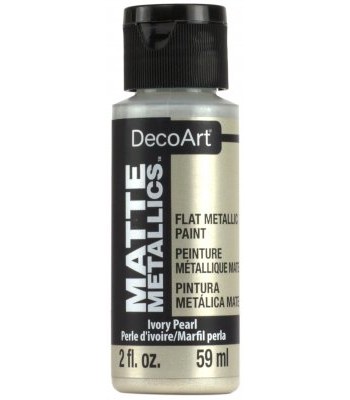 DecoArt Ivory Pearl Matte Metallics Craft Paints. 2oz